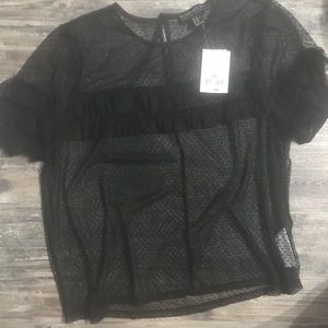 Forever 21 0x sheer shirt